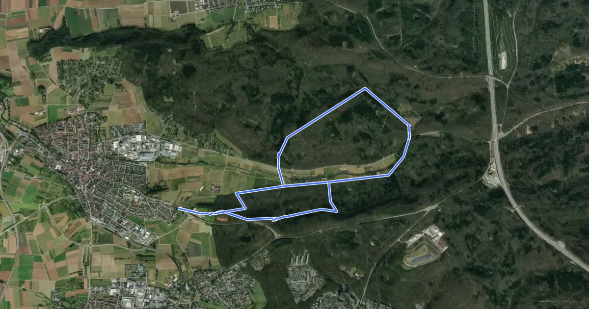 Маршрут Land.Tour Hölzersee на спутниковом снимке