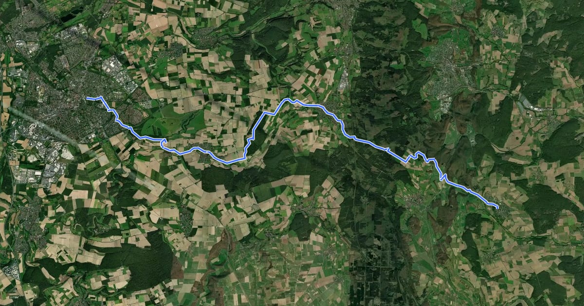 Маршрут Landdrostenweg на спутниковом снимке