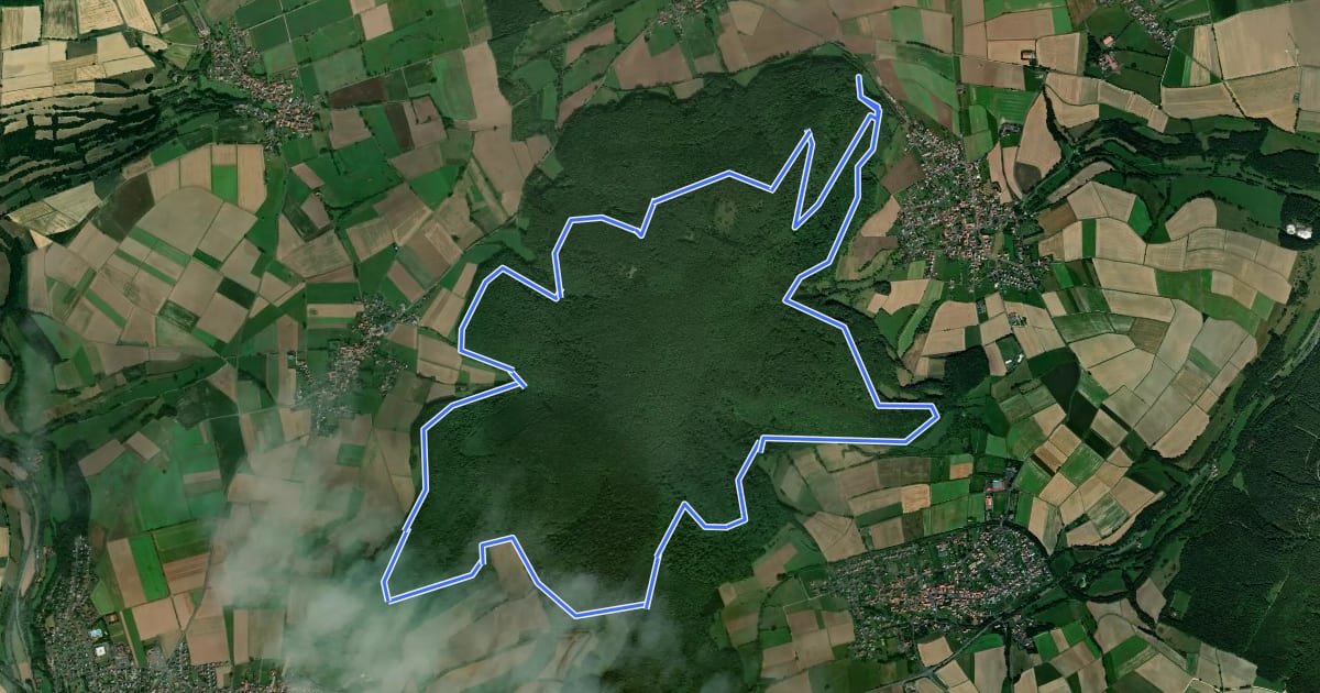 Маршрут Landeckerweg на спутниковом снимке