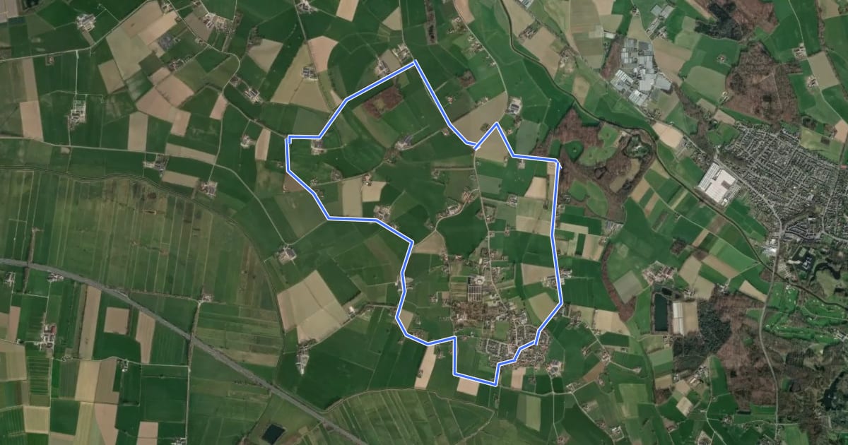 Маршрут Landfortroute на спутниковом снимке