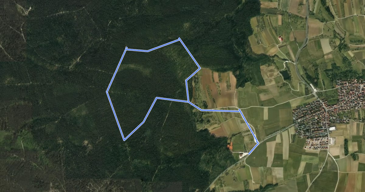 Маршрут Landgasthaus Meisel Strecke на спутниковом снимке