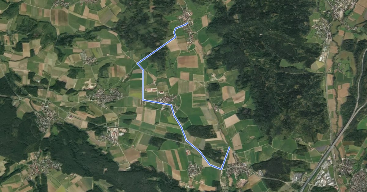 Маршрут Landkreislauf Nürnberger Land 2010 Etappe 10 на спутниковом снимке