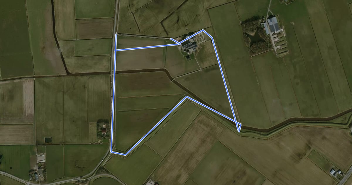 Маршрут Landschapspad Wezenspyk на спутниковом снимке