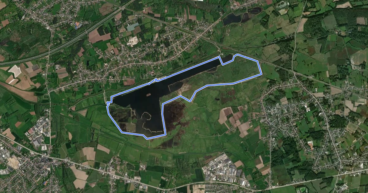 Маршрут Landschapswandeling Schulensbroek Oranje kruis на спутниковом снимке