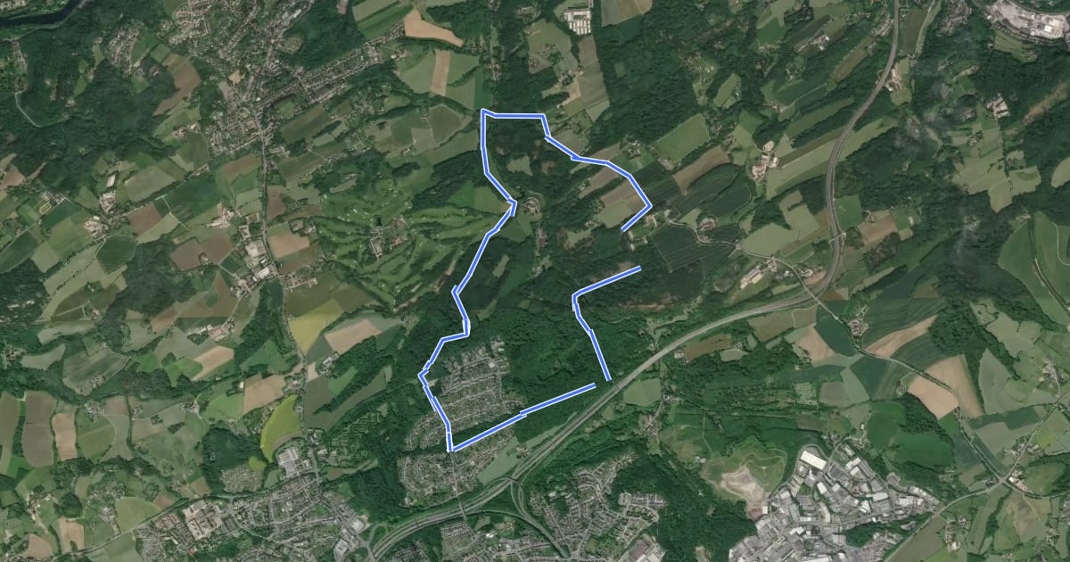 Маршрут Langenhorst Rundweg A2 на спутниковом снимке