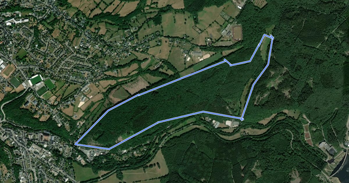 Маршрут Langes - 4.5 Km на спутниковом снимке