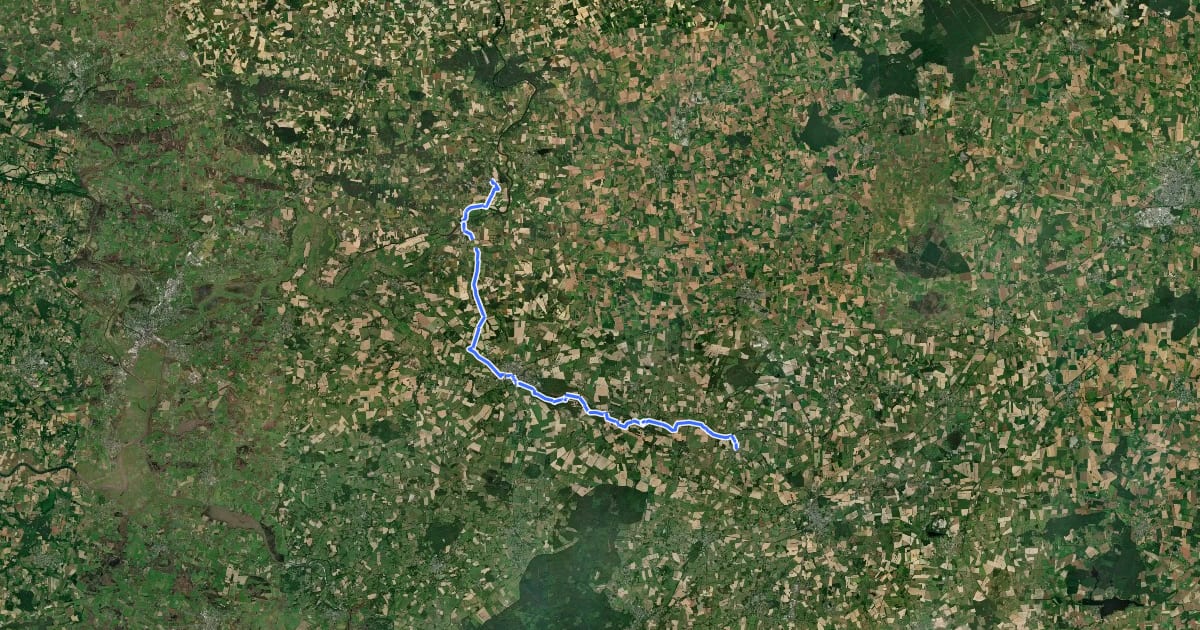 Маршрут Langon - Marsac-sur-Don на спутниковом снимке