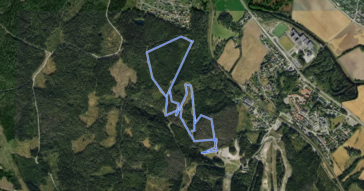 Маршрут Langrennsløypa i Varingskollen skisenter на спутниковом снимке