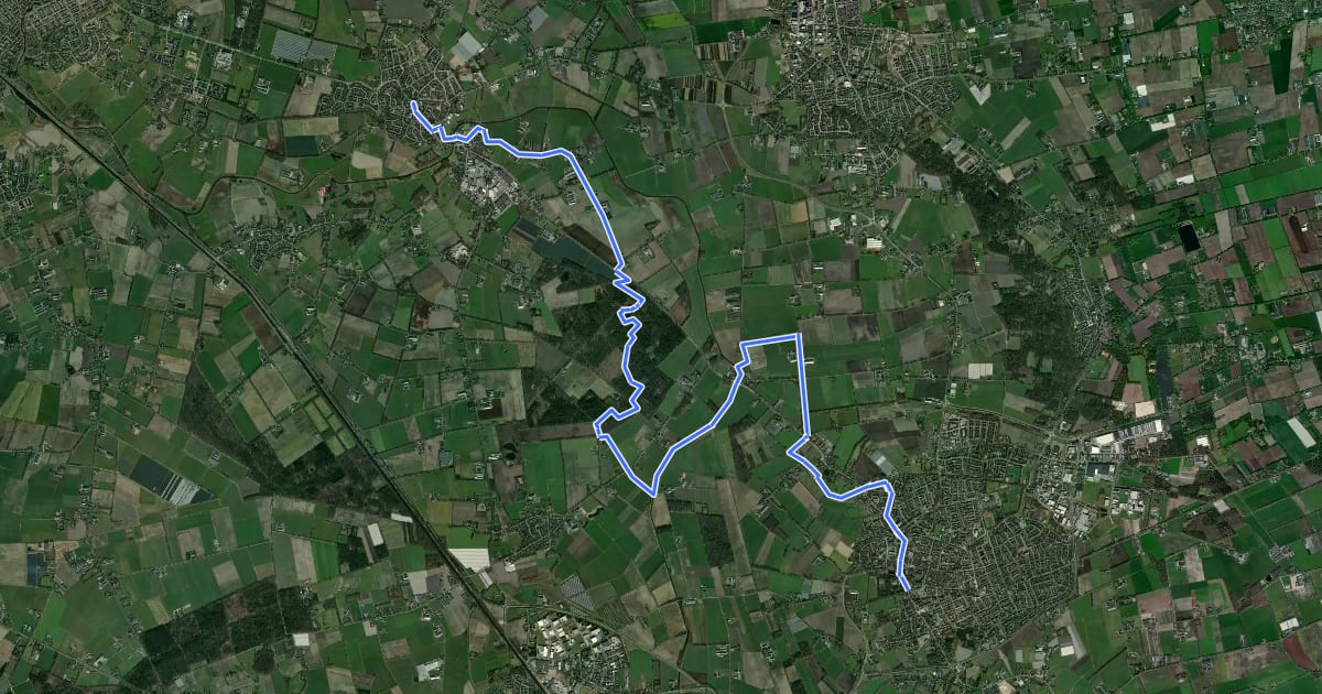 Маршрут Langs de Brabantse Aa route 9: Gemert-Erp на спутниковом снимке