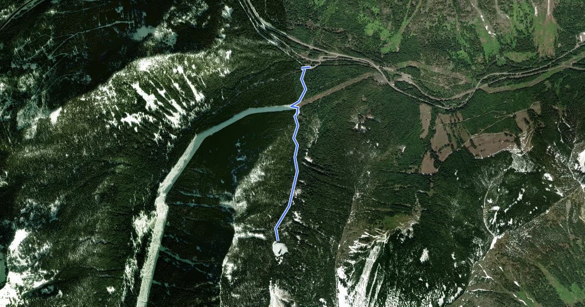 Маршрут Lanham Lake Trail на спутниковом снимке