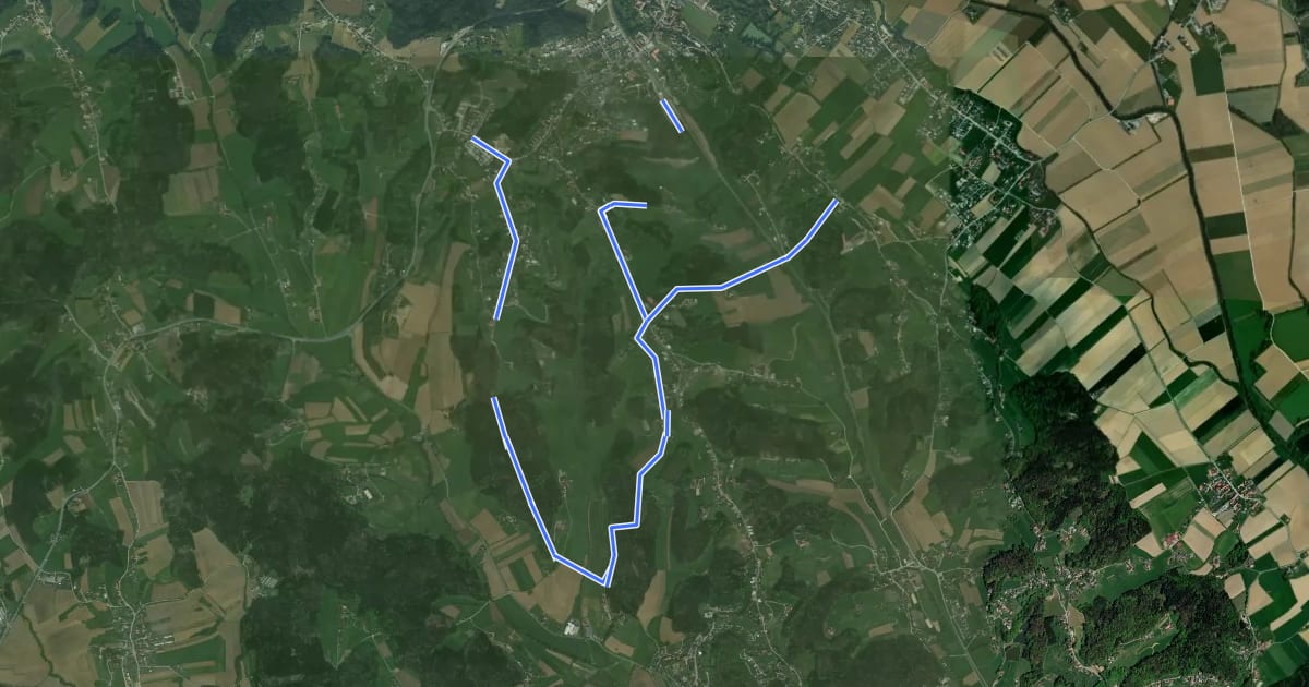 Маршрут Lannach Rundweg на спутниковом снимке