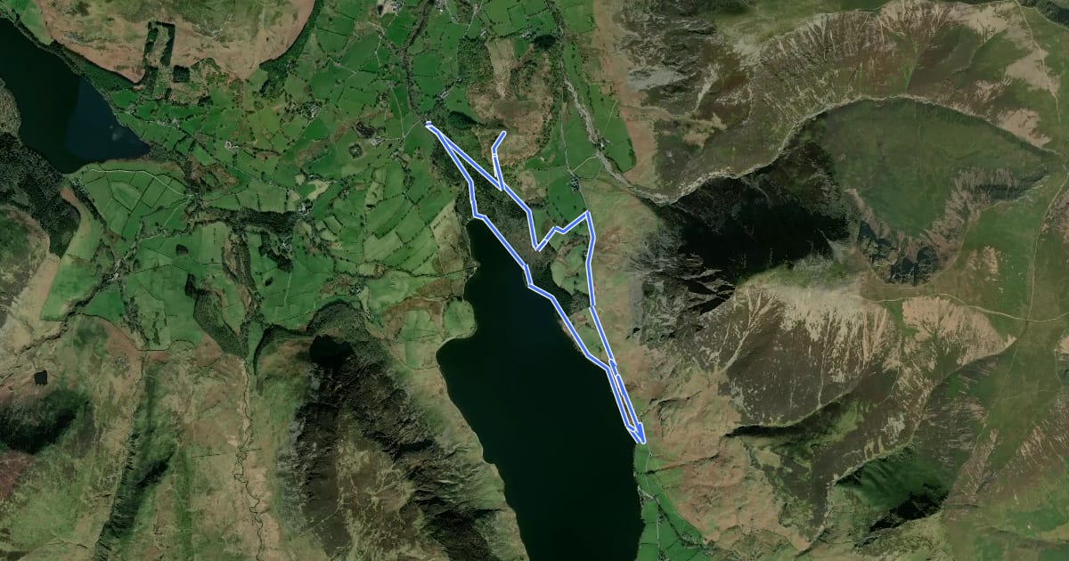 Маршрут Lanthwaite Wood and Crummock Water Walk, North Lakes Outdoors на спутниковом снимке