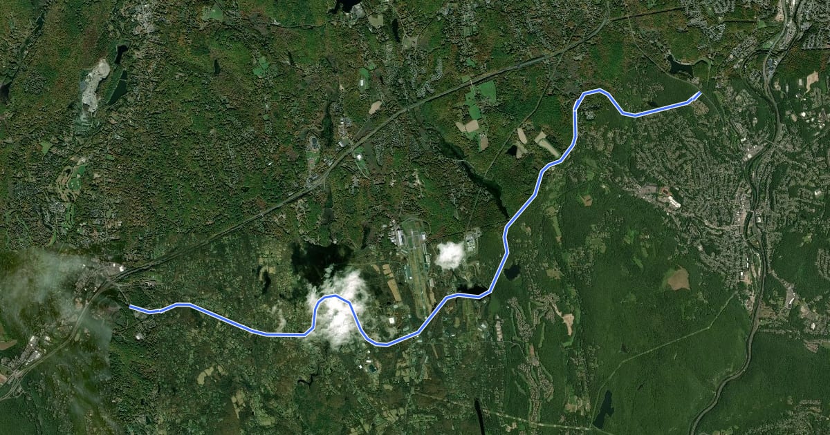 Маршрут Larkin State Park Trail на спутниковом снимке