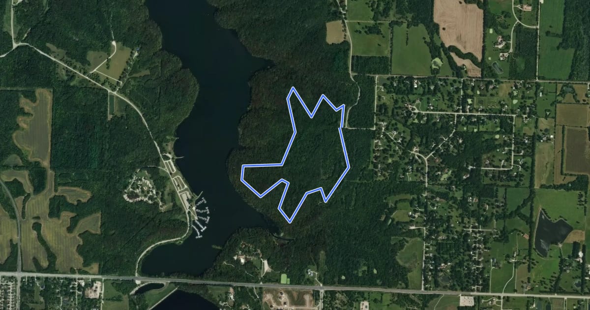 Маршрут Larry Mattonen Memorial Trail на спутниковом снимке