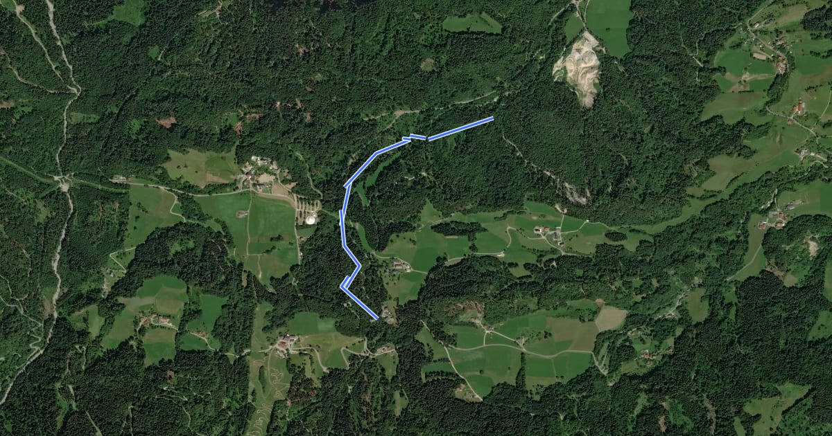 Маршрут Latschacher Trail на спутниковом снимке
