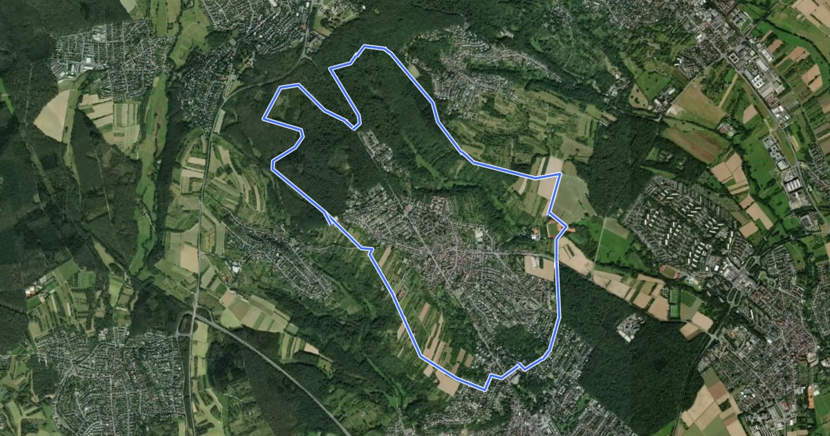 Маршрут Laufpark Taunus NW Bad Soden rot - Judenkopf, Helgenberg, Hardt n на спутниковом снимке