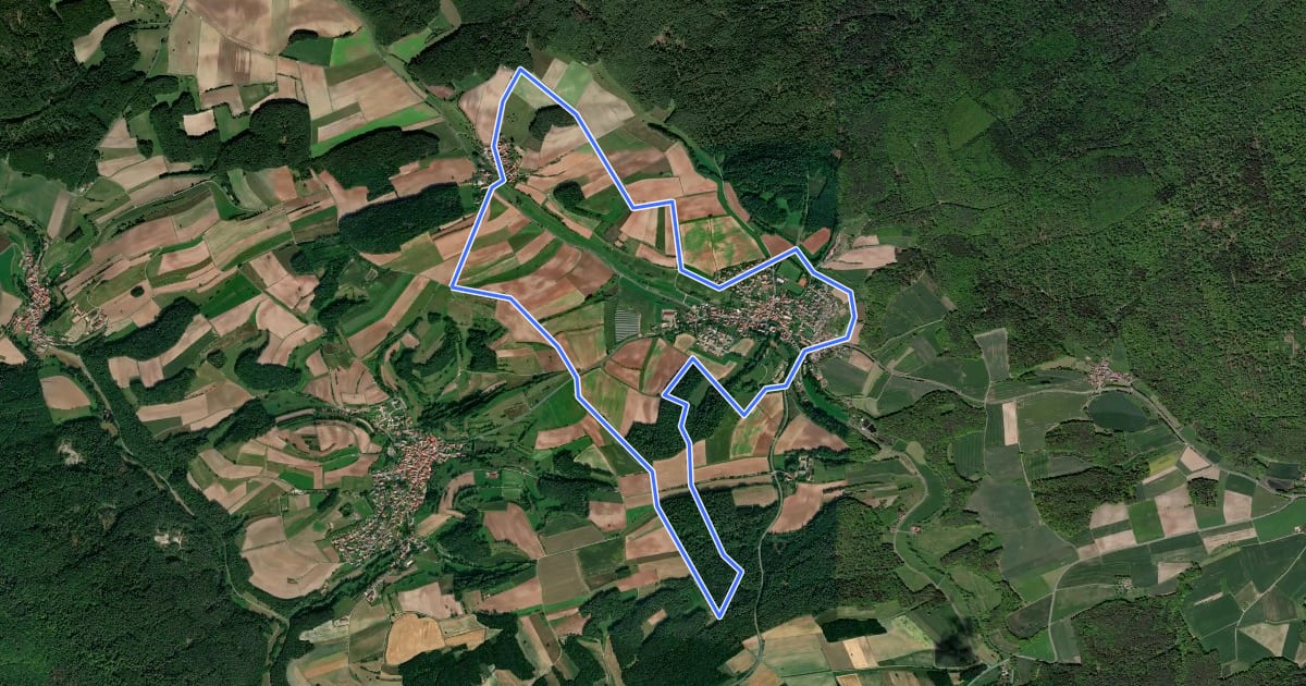 Маршрут Lauftour KIR1 на спутниковом снимке