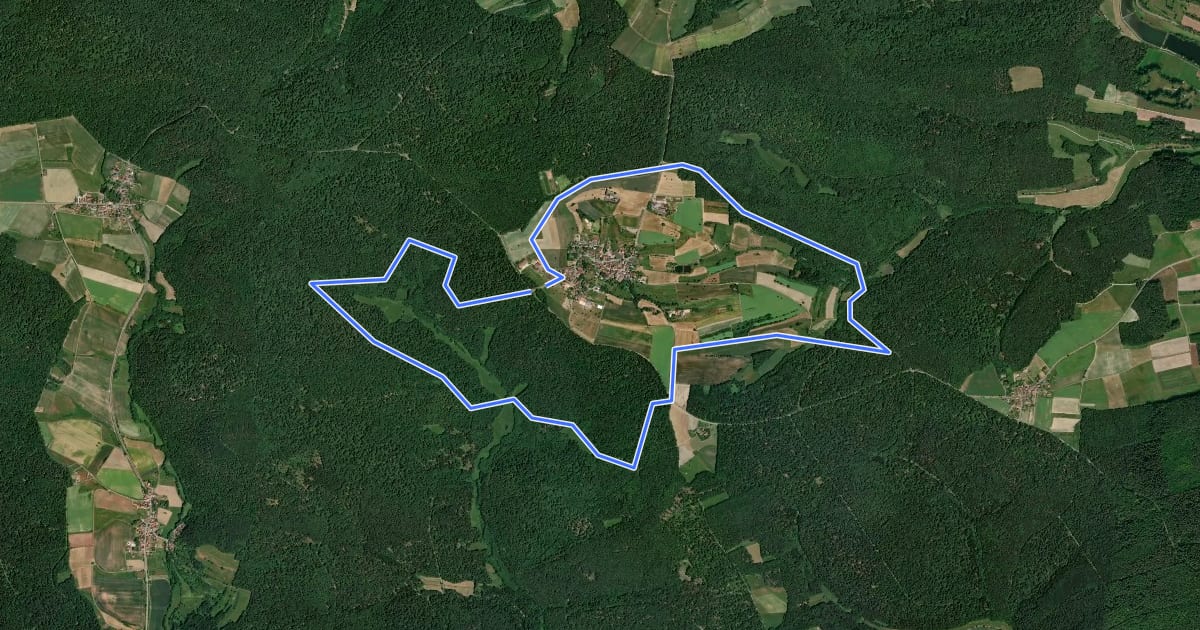 Маршрут Lauftour OBA4 на спутниковом снимке