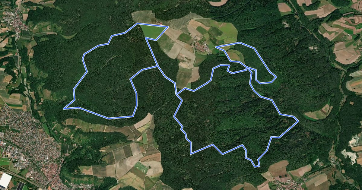 Маршрут Lauftour ZEI2 на спутниковом снимке