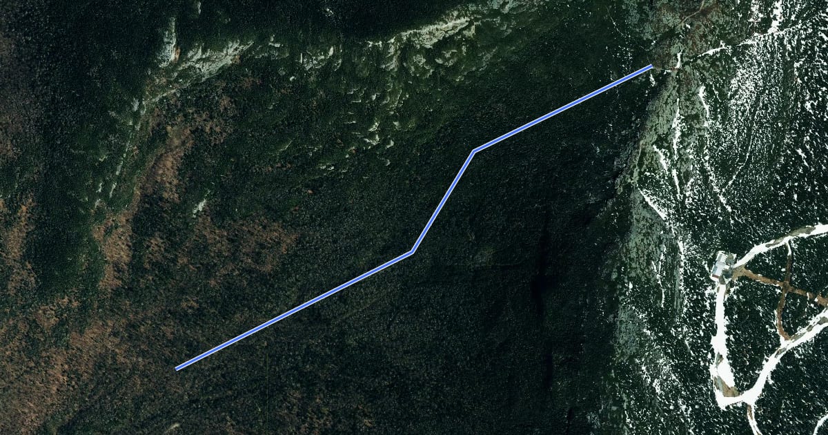 Маршрут Laura Cowles Trail на спутниковом снимке