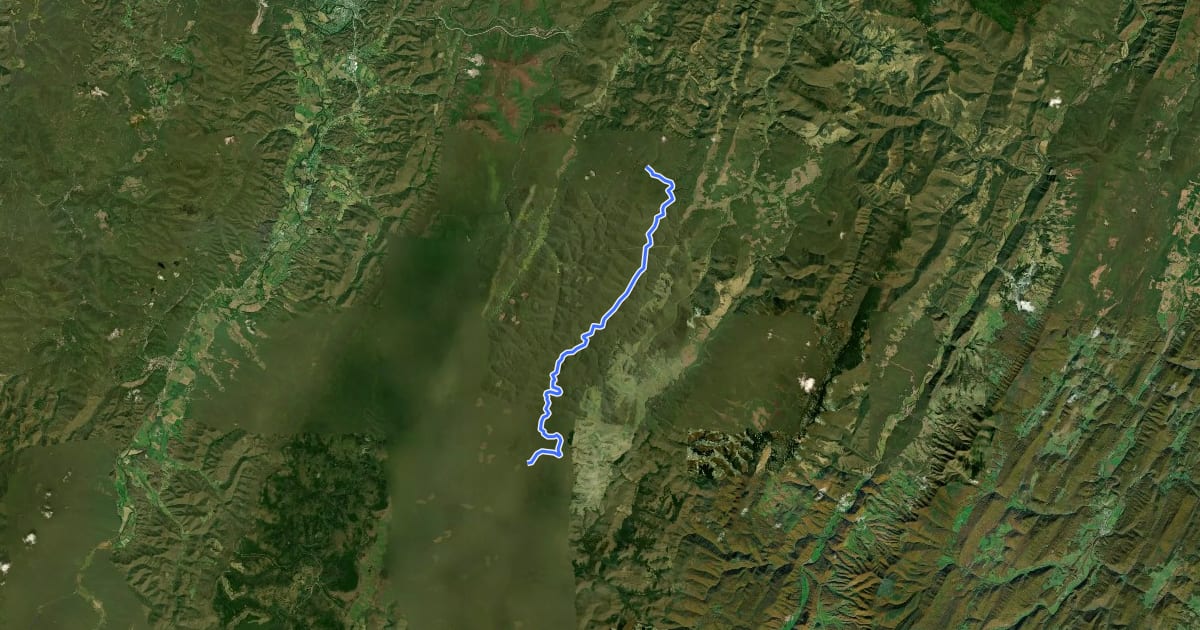 Маршрут Laurel Run Trail на спутниковом снимке