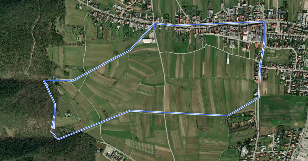 Маршрут Lausturmweg на спутниковом снимке