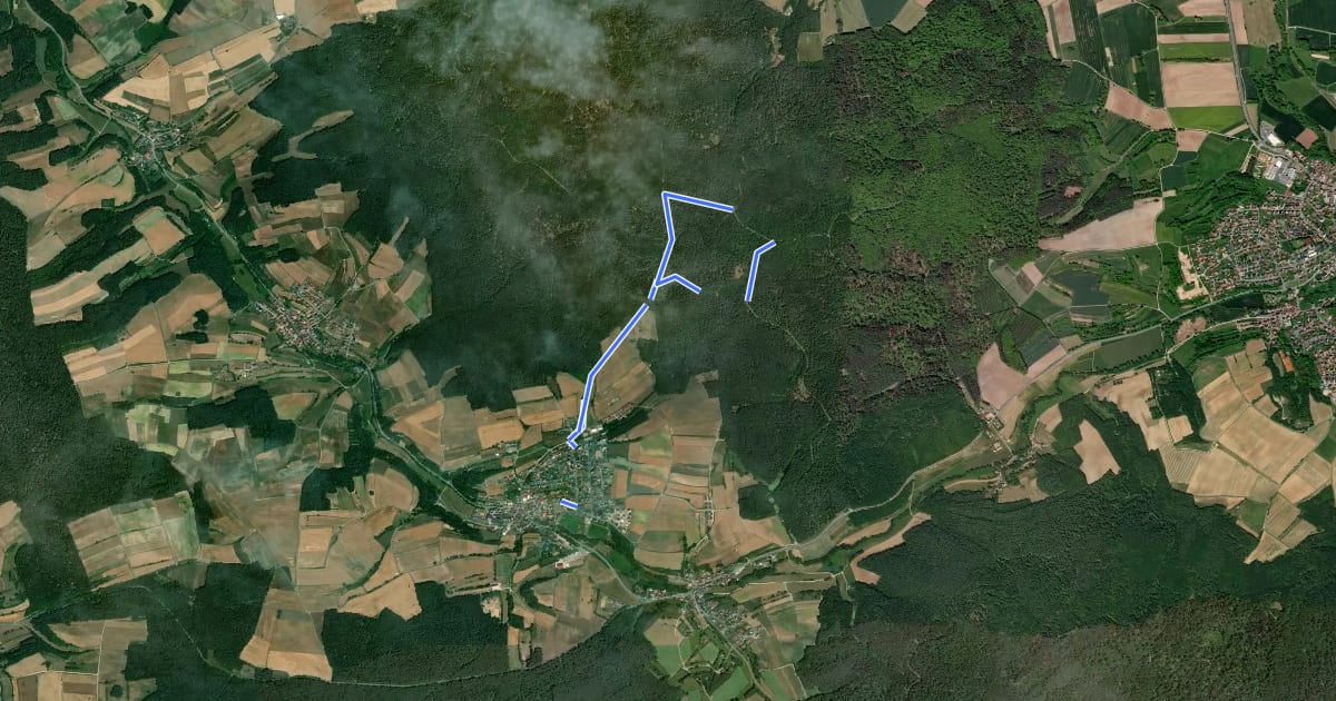 Маршрут Lauter Raidelhütte (L 2) на спутниковом снимке