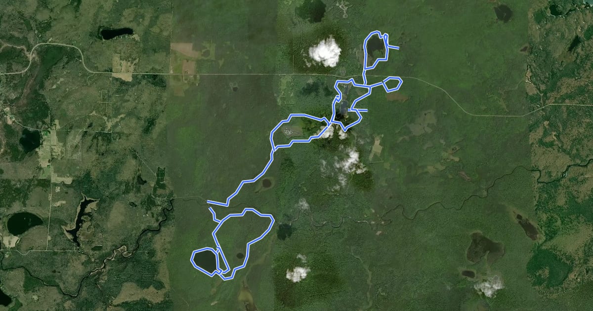 Маршрут Lauterman National Recreation Trail на спутниковом снимке