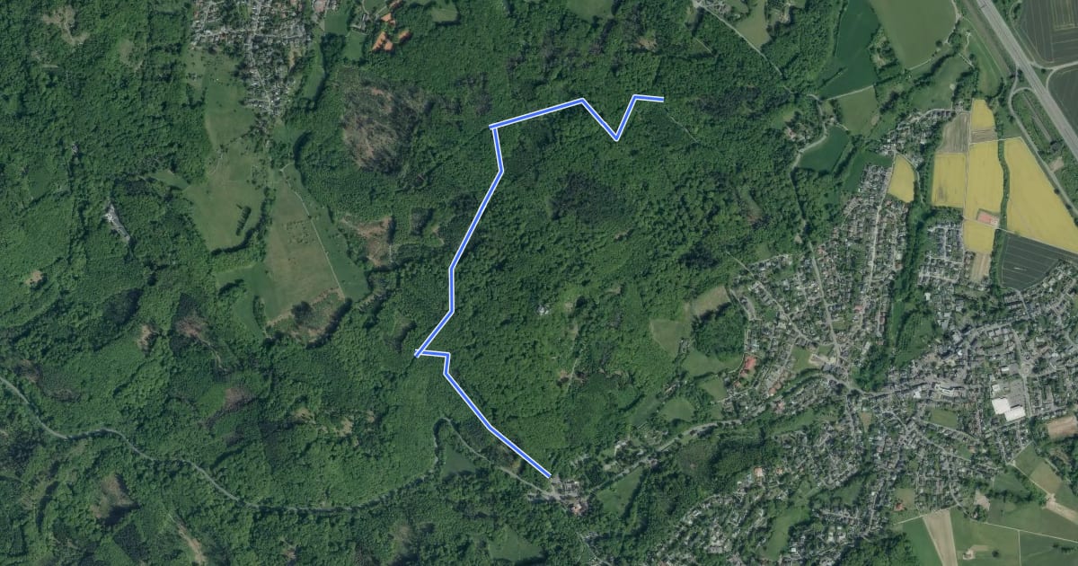 Маршрут Ölberg-Rundweg на спутниковом снимке