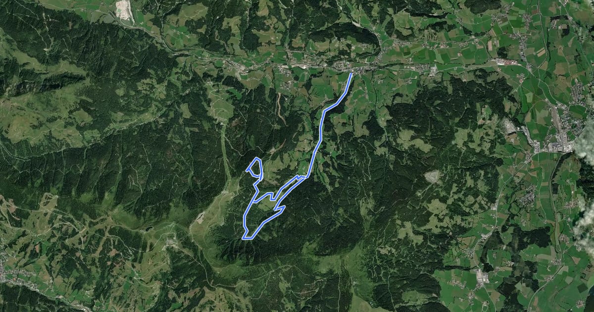Маршрут LE 10 | Matzalm-Trail Tour на спутниковом снимке