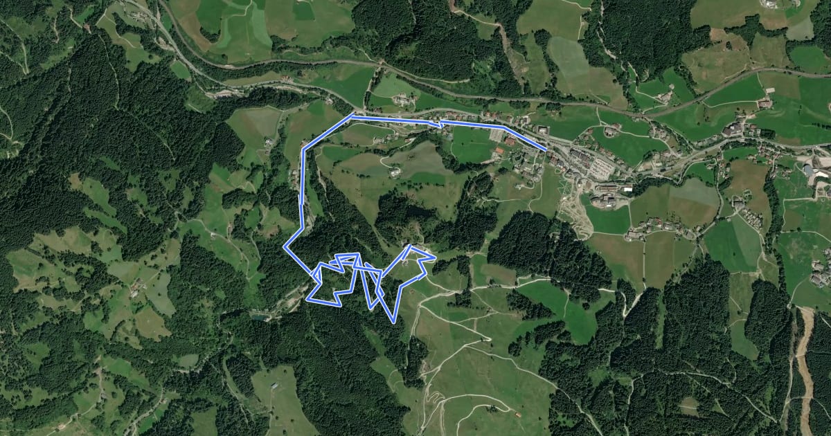 Маршрут LE 13 | Schwarzleo-Trail-Tour на спутниковом снимке
