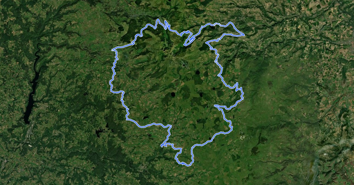 Маршрут Le 150 km - Cyclo на спутниковом снимке