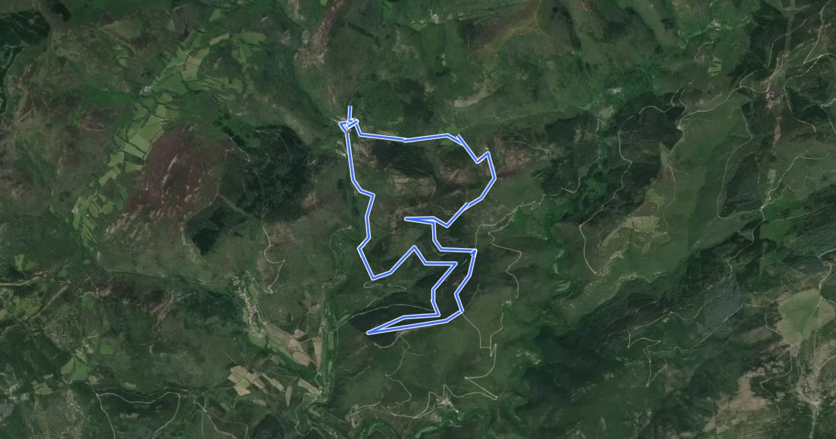Маршрут Le Bois des Gardes на спутниковом снимке