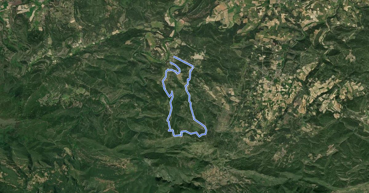 Маршрут Le camin du Mont Major на спутниковом снимке