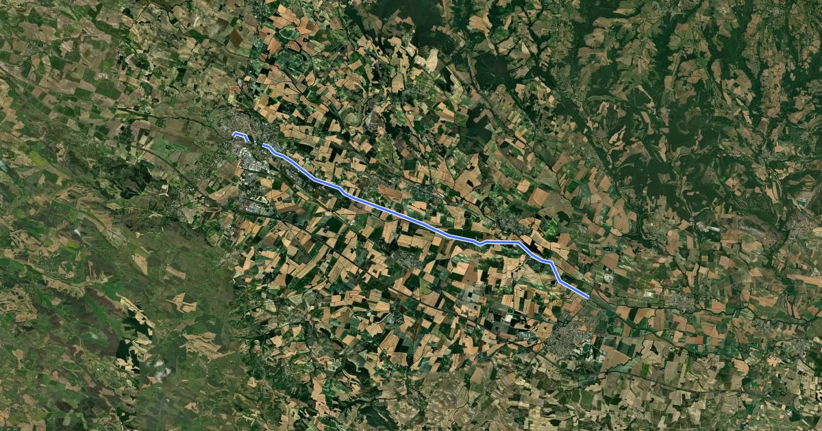 Маршрут Le Canal du Midi à vélo : Castelnaudary / Bram на спутниковом снимке