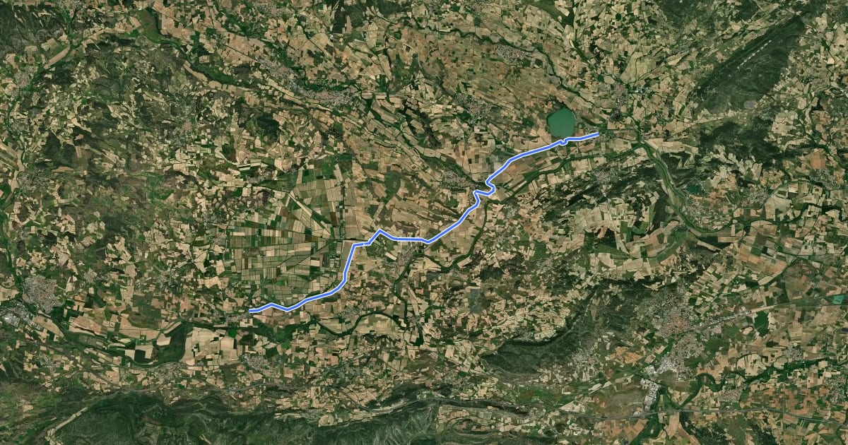 Маршрут Le Canal du Midi à vélo : Marseillette / Homps на спутниковом снимке