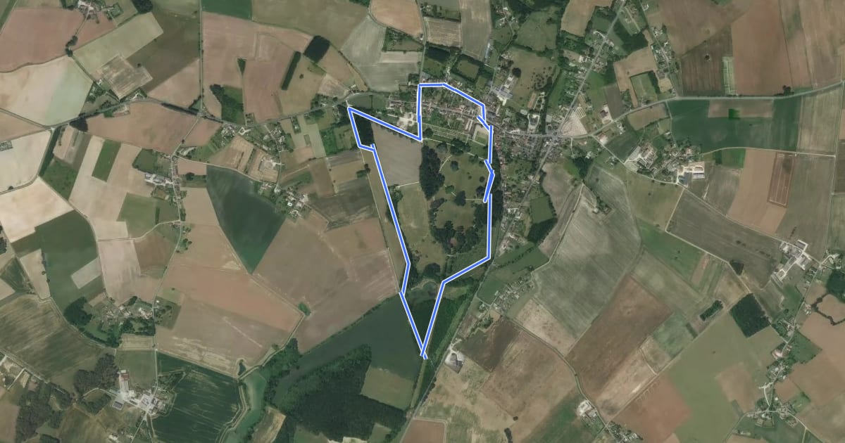 Маршрут Le château et ses demoiselles на спутниковом снимке