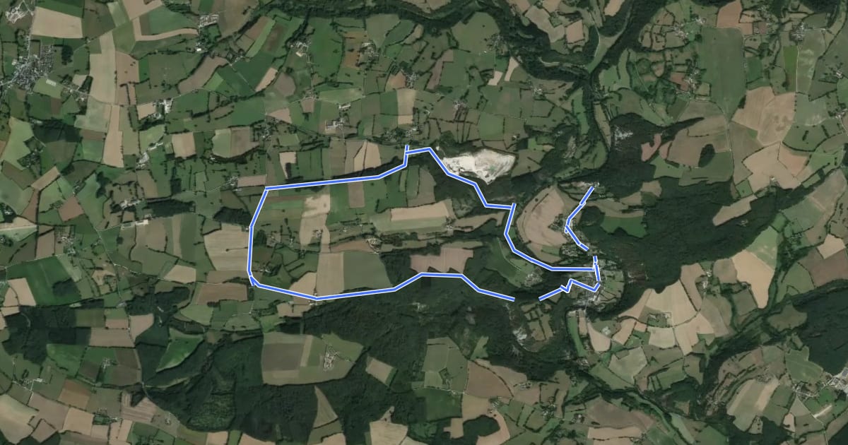 Маршрут Le Champ des Pas - Circuit n°1 - Base VTT FFC du Gasseau на спутниковом снимке