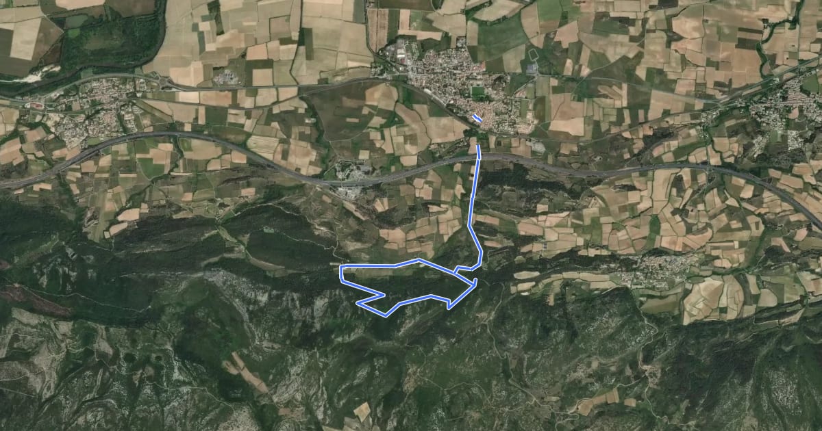 Маршрут Le Chemin de Ronde на спутниковом снимке