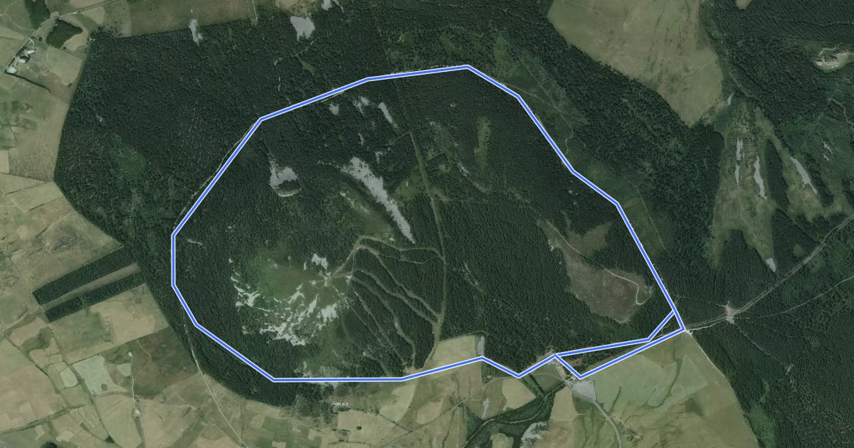 Маршрут Le Chemin de Ronde на спутниковом снимке