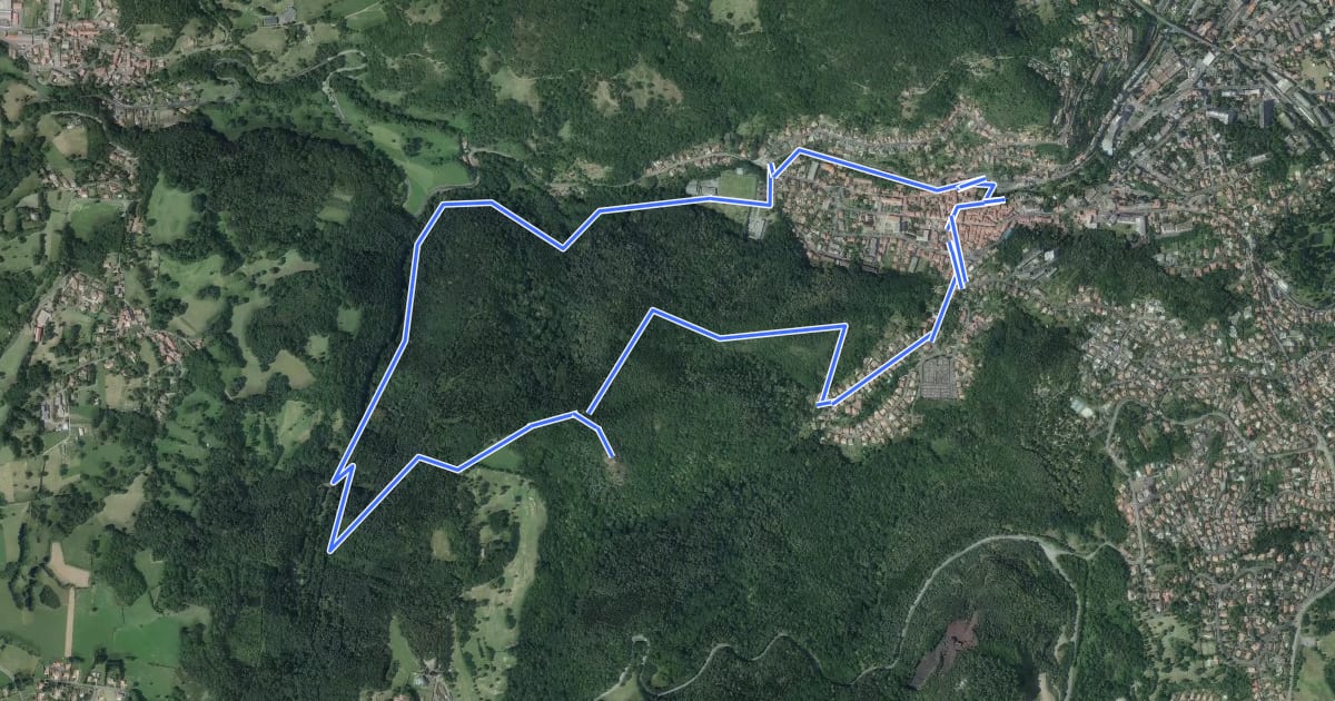 Маршрут Le chemin des écoliers на спутниковом снимке