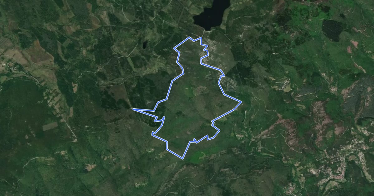 Маршрут Le Chemin des Légendes на спутниковом снимке