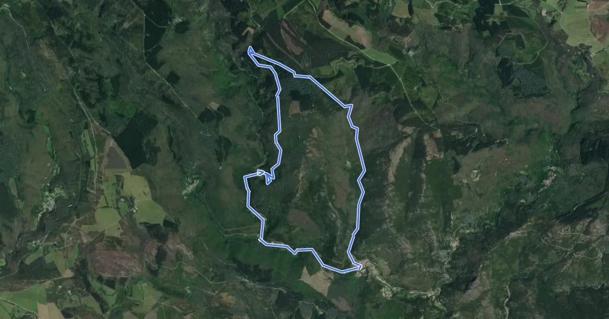 Маршрут Le chemin du Carnier на спутниковом снимке