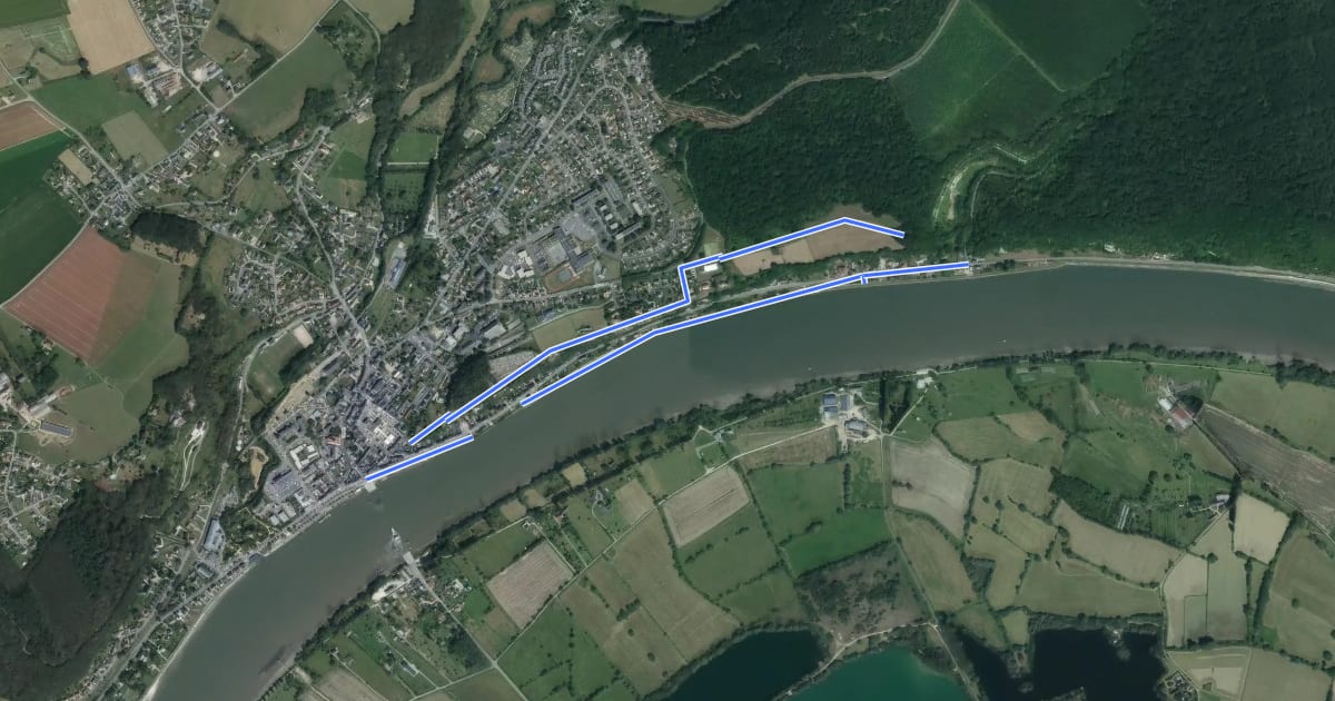 Маршрут Le Chemin du Panorama на спутниковом снимке