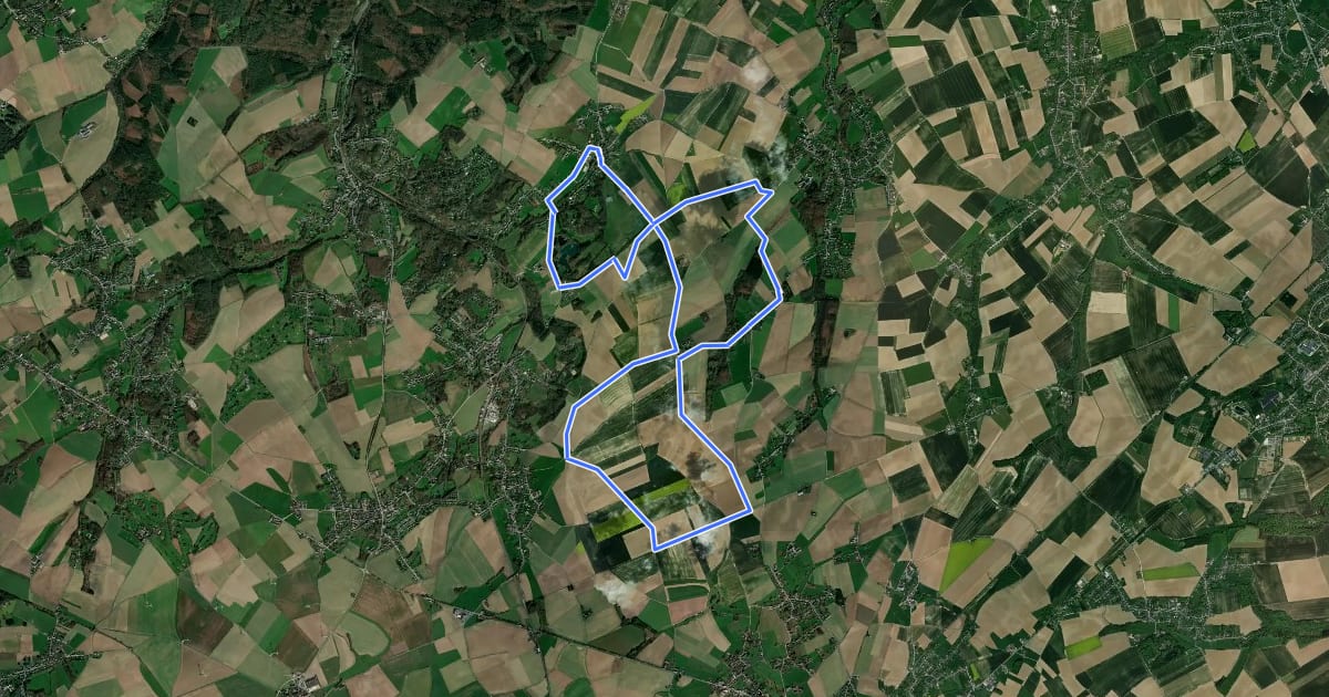 Маршрут Le circuit des trois provinces на спутниковом снимке
