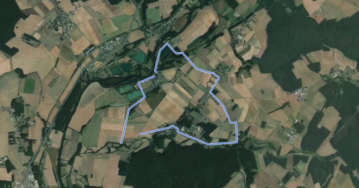 Маршрут Le circuit du Réveillon на спутниковом снимке