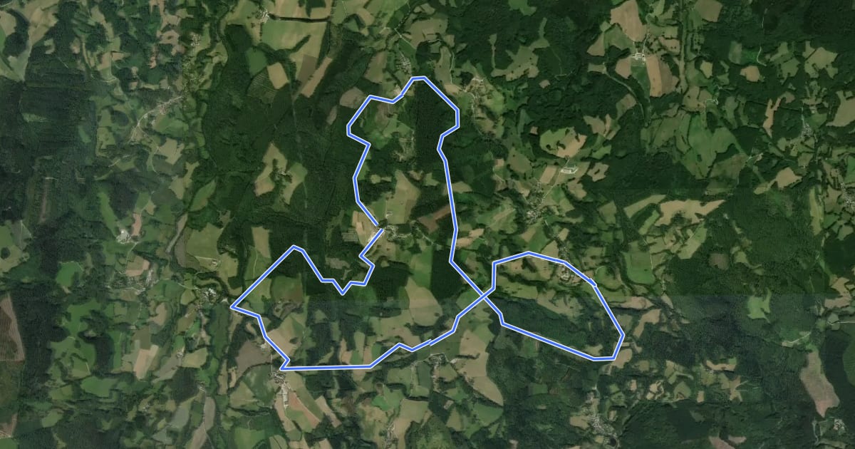 Маршрут Le circuit duPuy-Pointu на спутниковом снимке