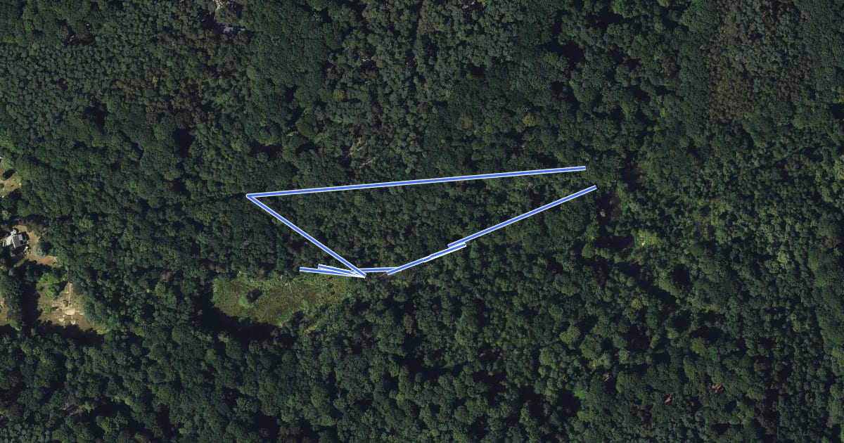 Маршрут Le circuit Fond humide на спутниковом снимке