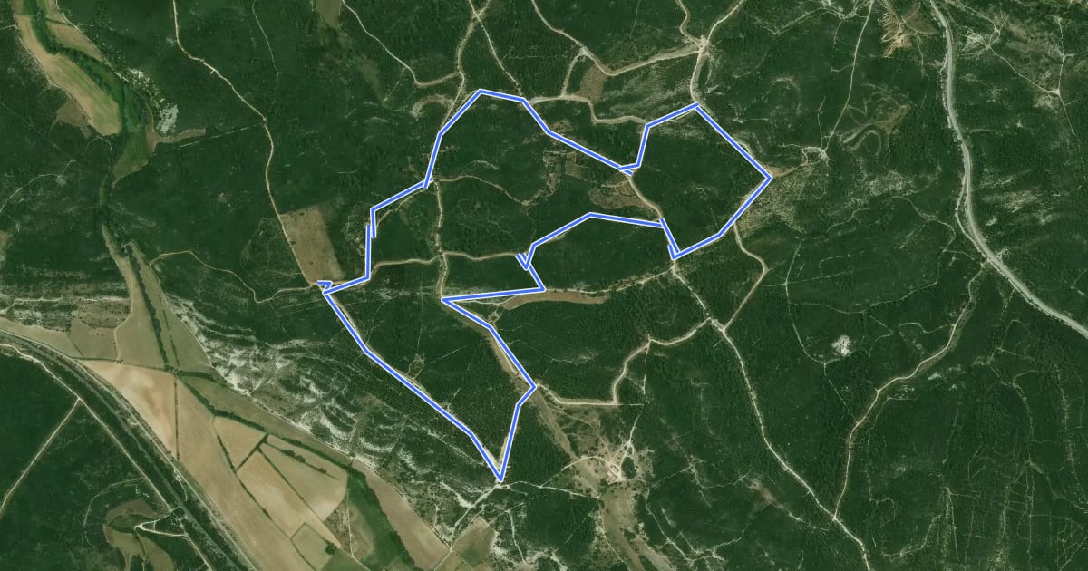 Маршрут Le Clos Gaillard на спутниковом снимке
