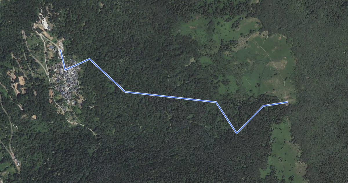 Маршрут Le Col de Gamel на спутниковом снимке